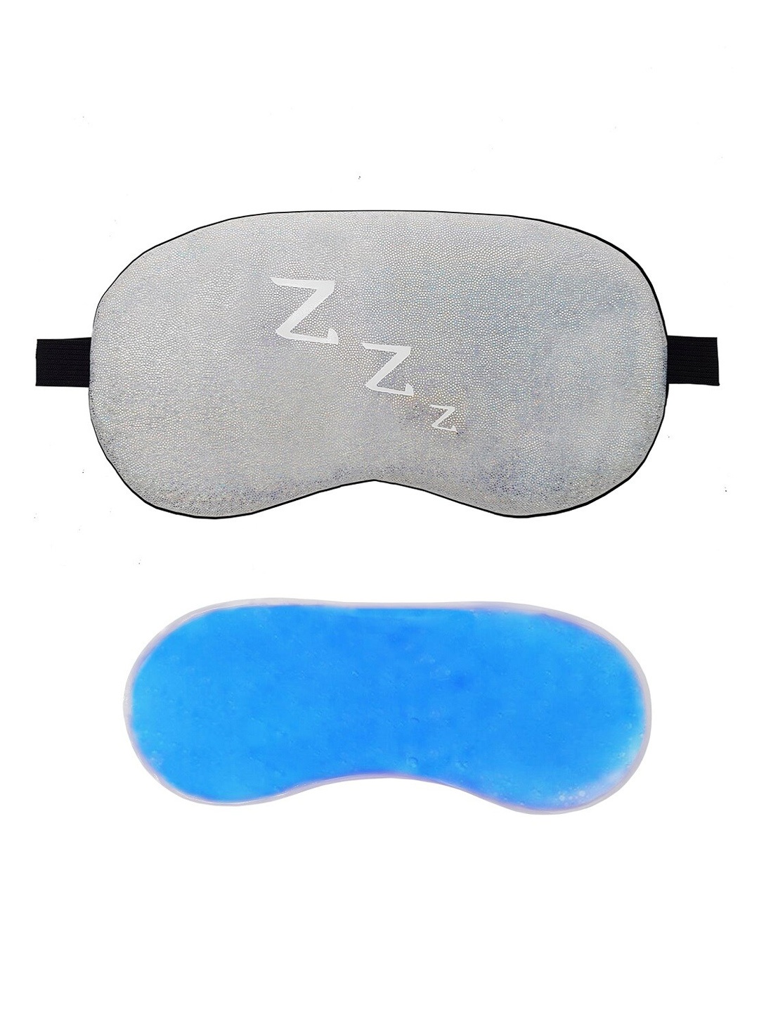 

Jenna Sleeping Eye Shade Mask With Ice Cooling Gel, Silver