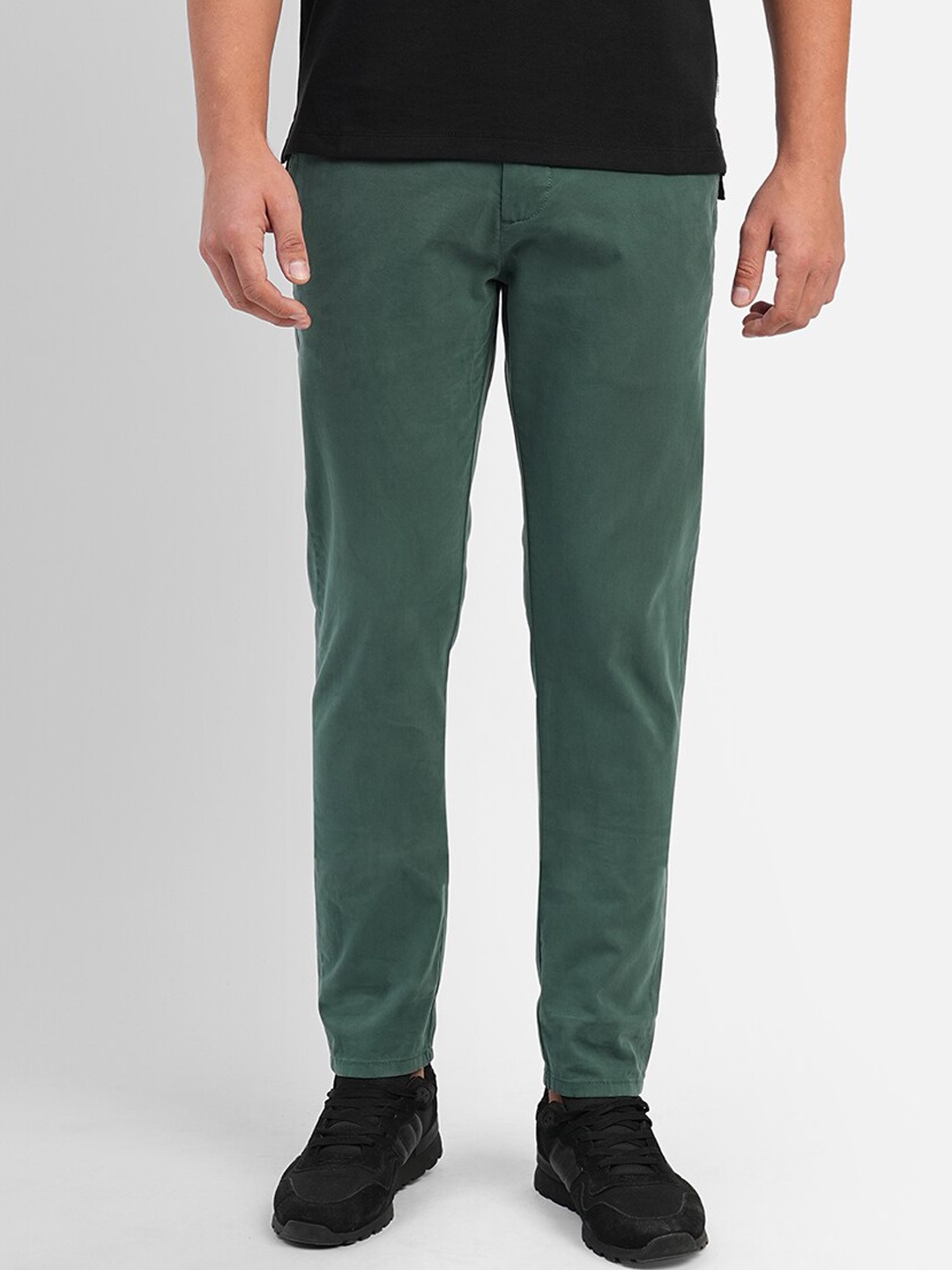 

Jack & Jones Men Slim Fit Chinos Trousers, Green