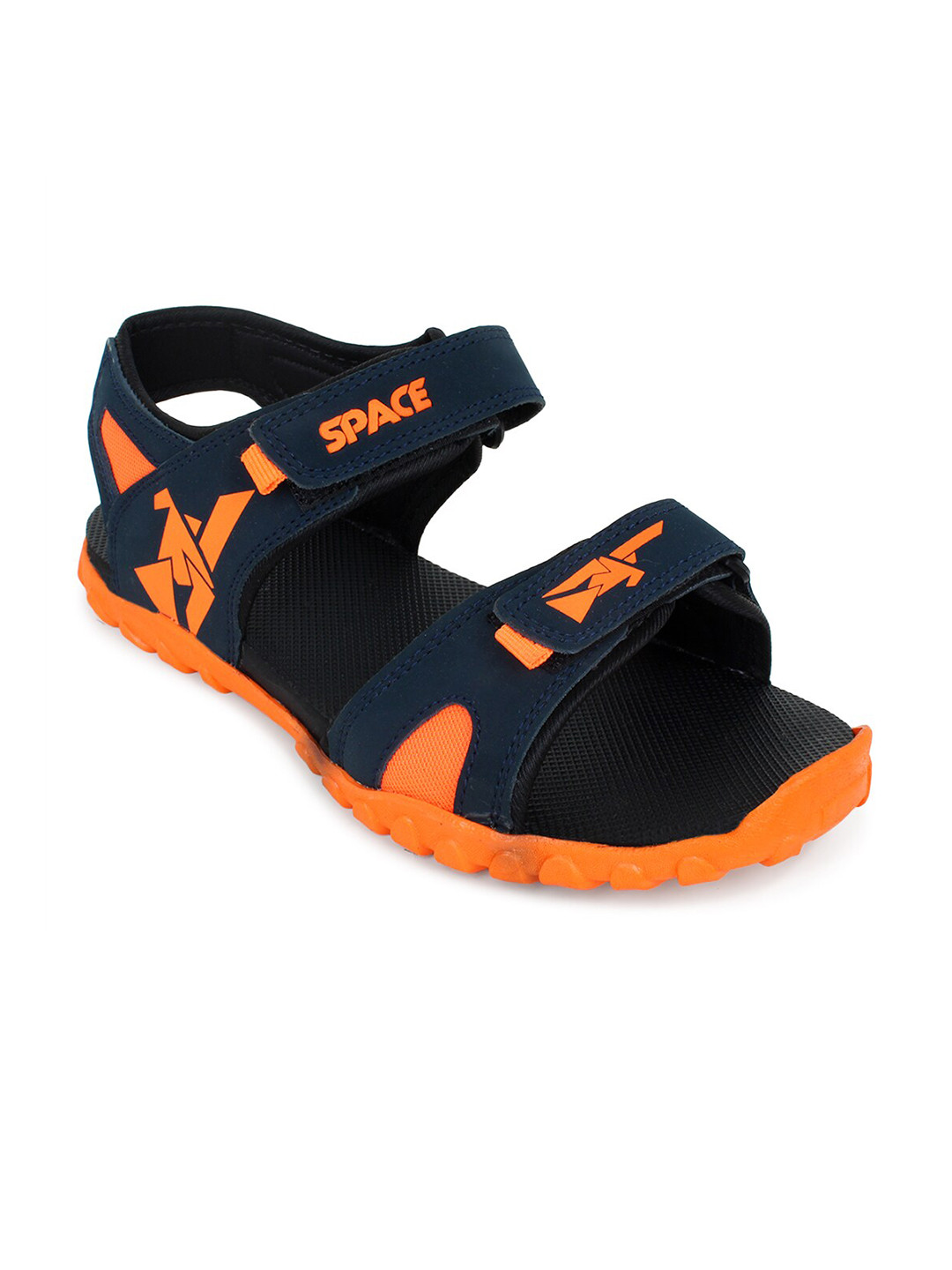 

Space Men Comfortable Velcro Closure Sports Sandals, Navy blue