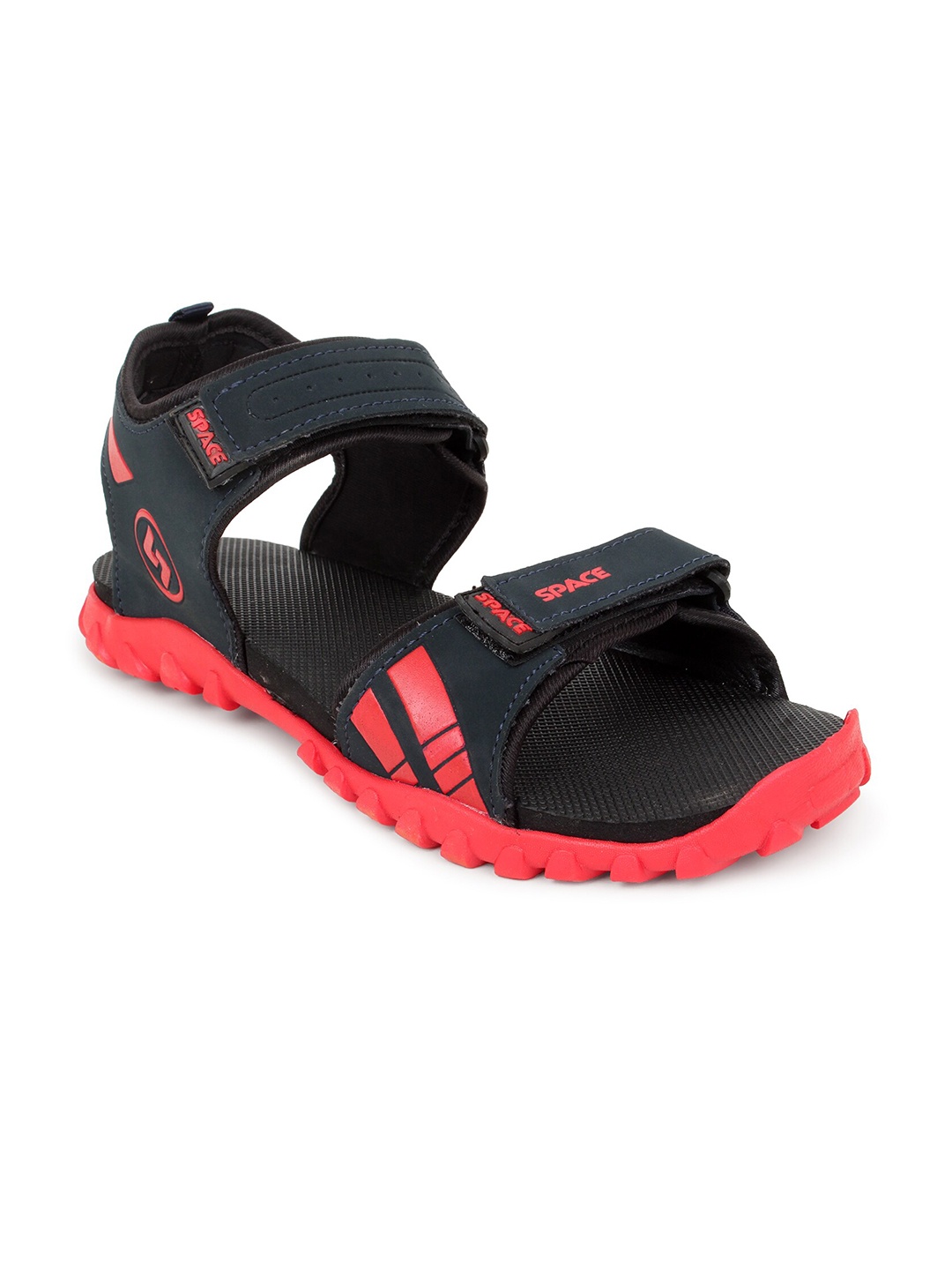 

Space Men Comfortable Velcro Closure Sports Sandals, Navy blue