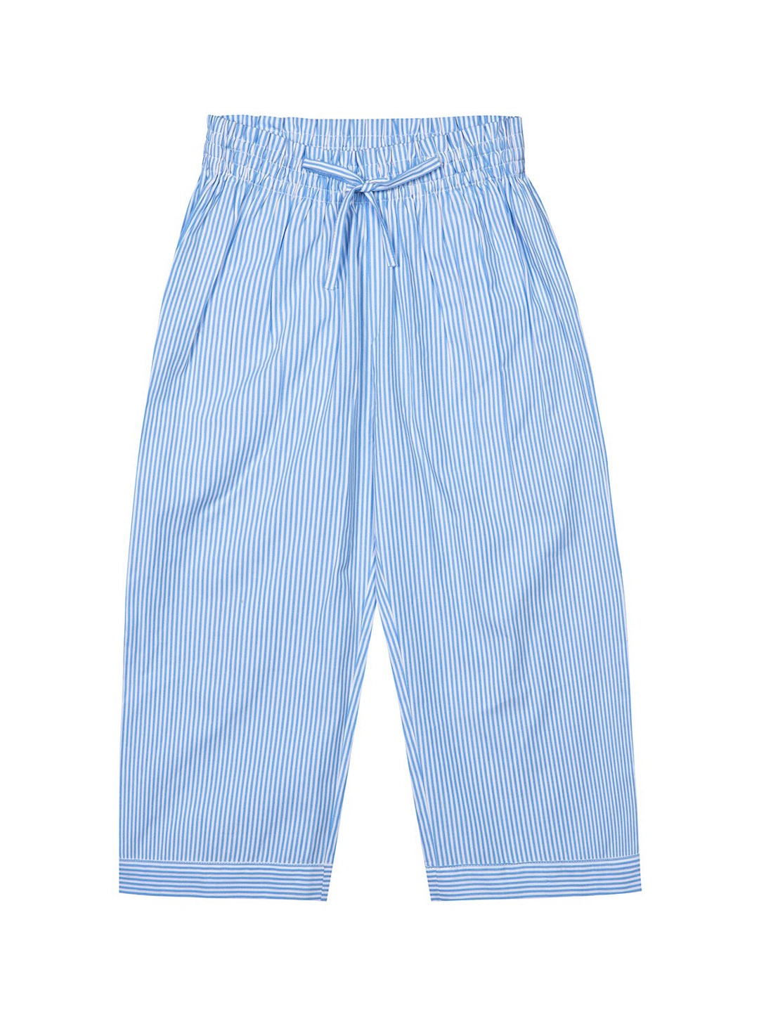 

Budding Bees Girls Striped Relaxed Pleated Trousers, Blue
