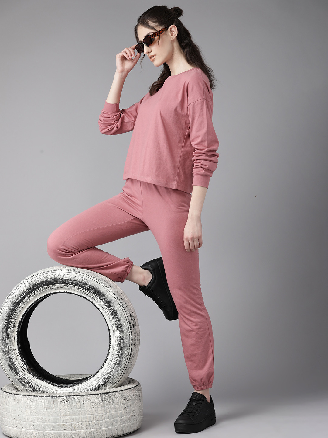 

Roadster Sweatshirt & Joggers Set, Rose