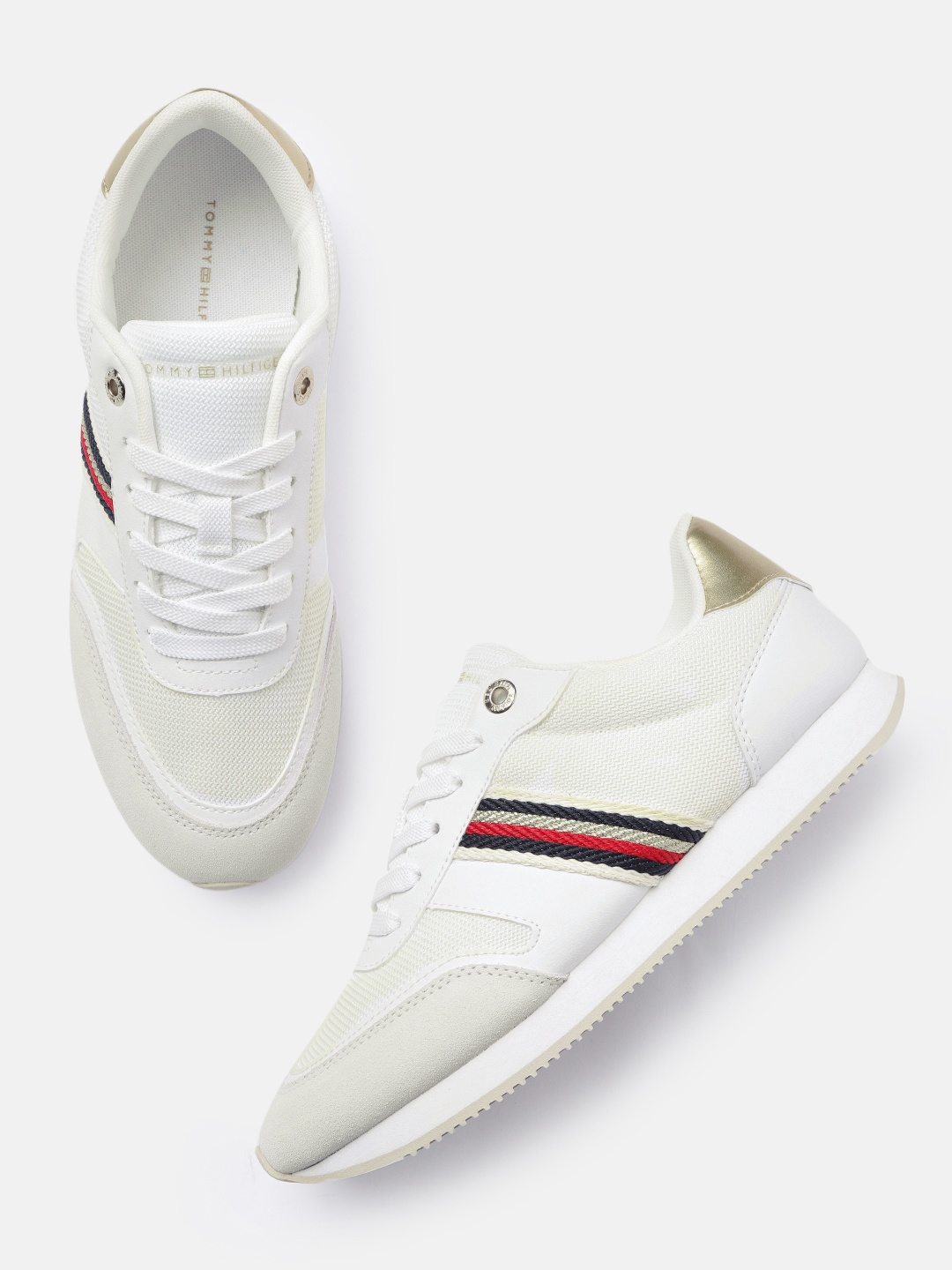 

Tommy Hilfiger Women Solid Sneakers, White