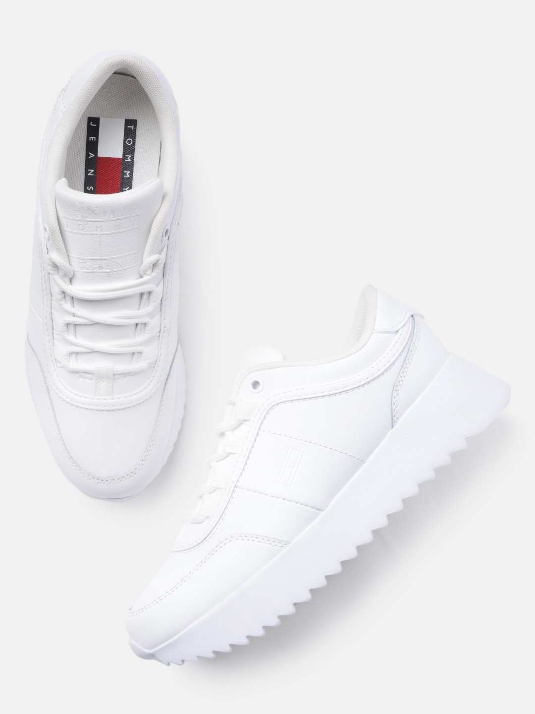 

Tommy Hilfiger Women Leather Sneakers, White