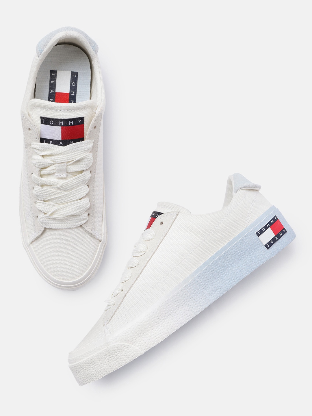 

Tommy Hilfiger Women Solid Sneakers, White