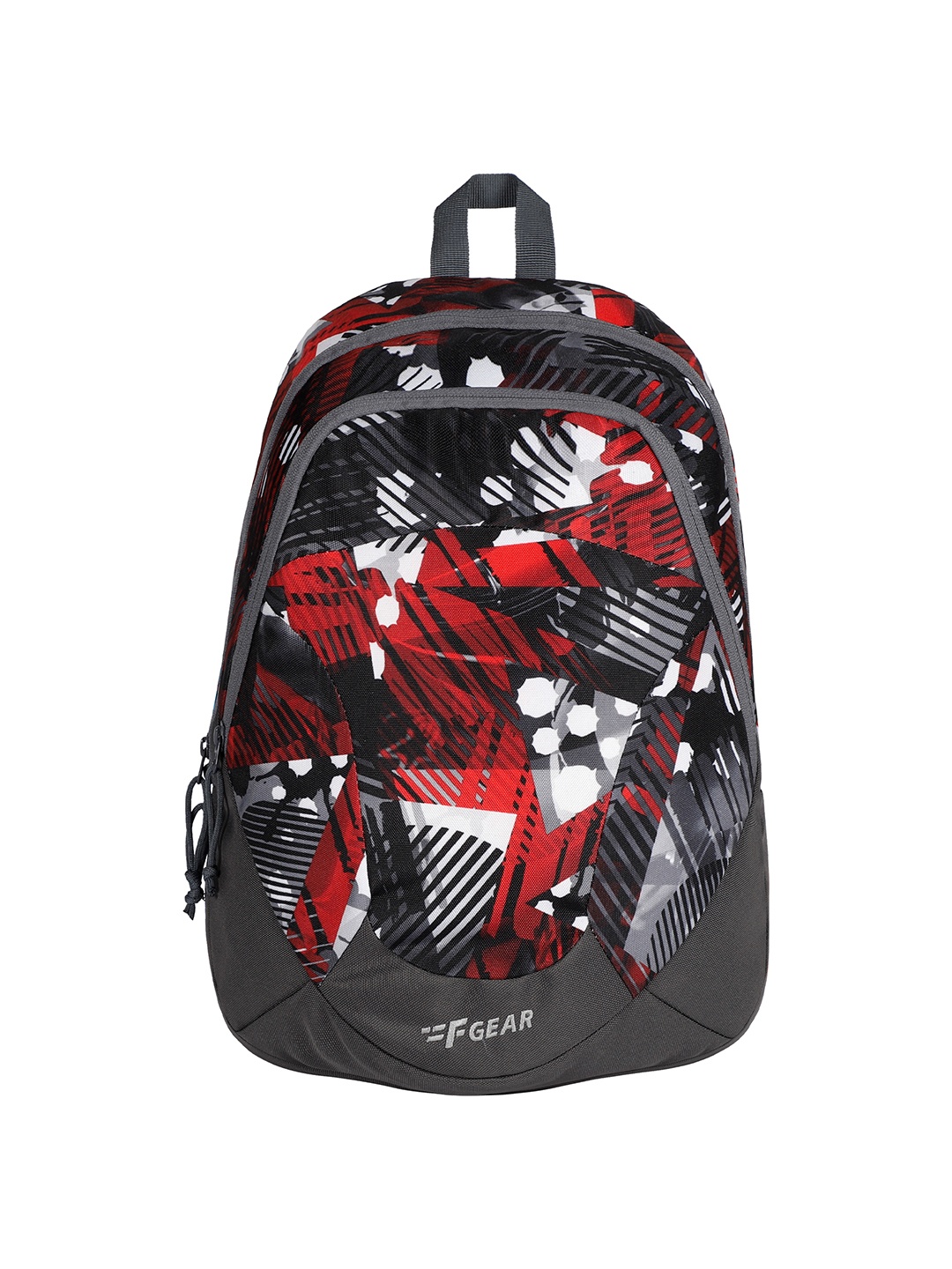 

F Gear Graphic Printed Water Resistant Backpack, Black