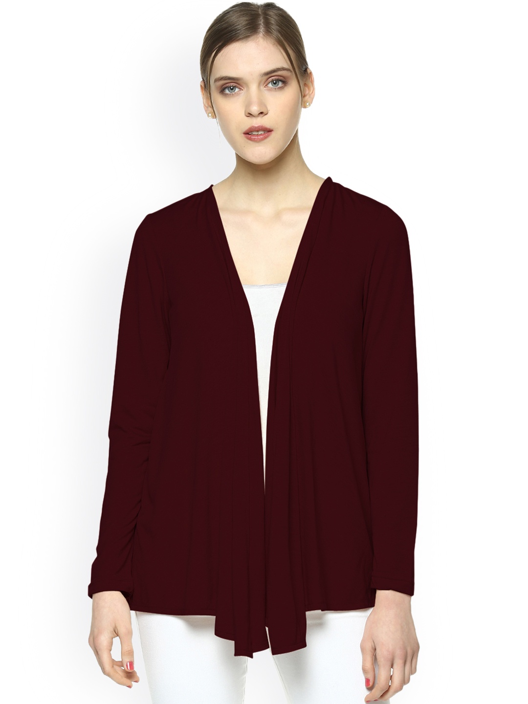 

Besiva Maroon Shrug