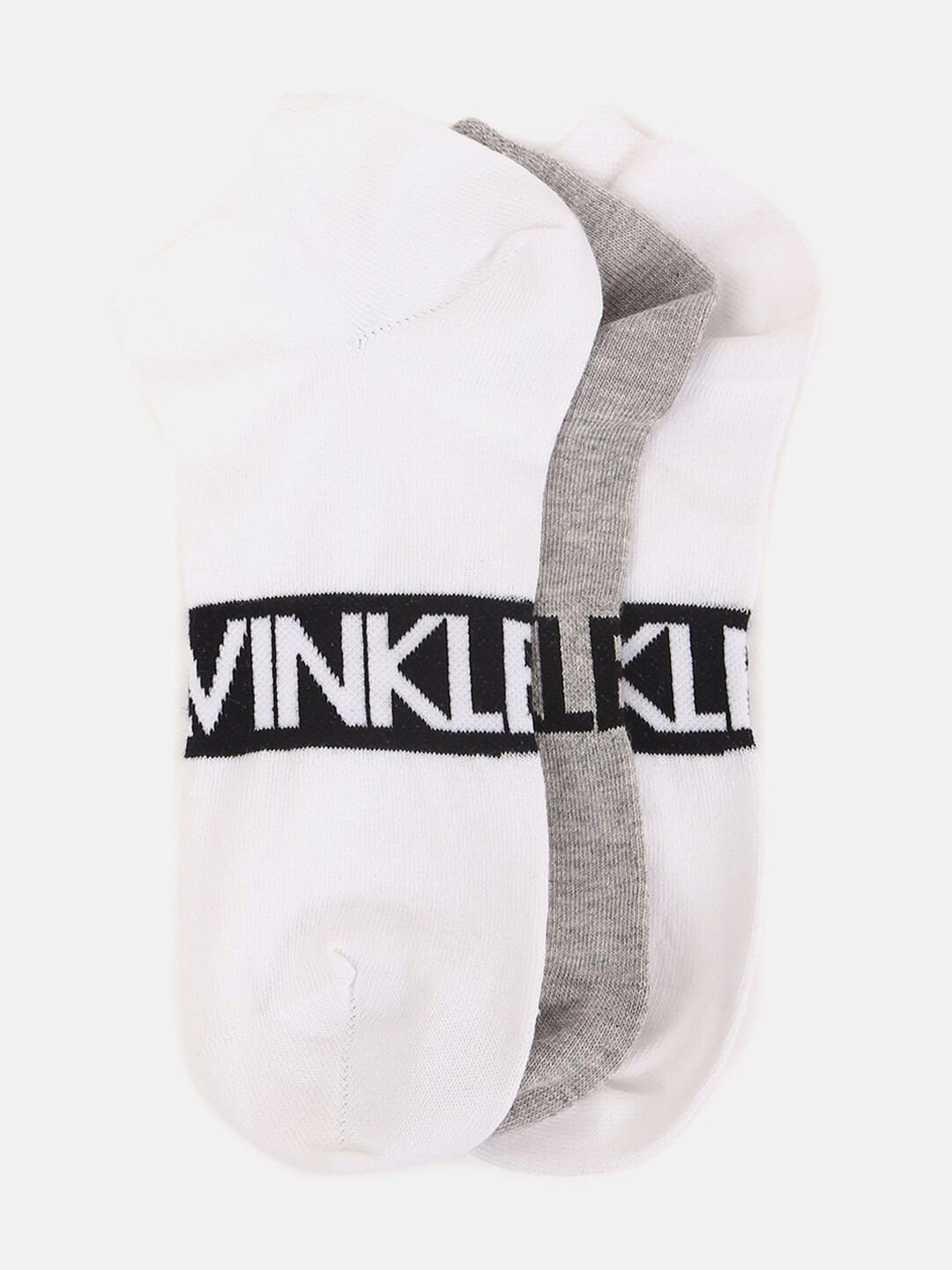 

Calvin Klein Jeans Men Pack Of 3 Patterned Ankle-Length Socks, White