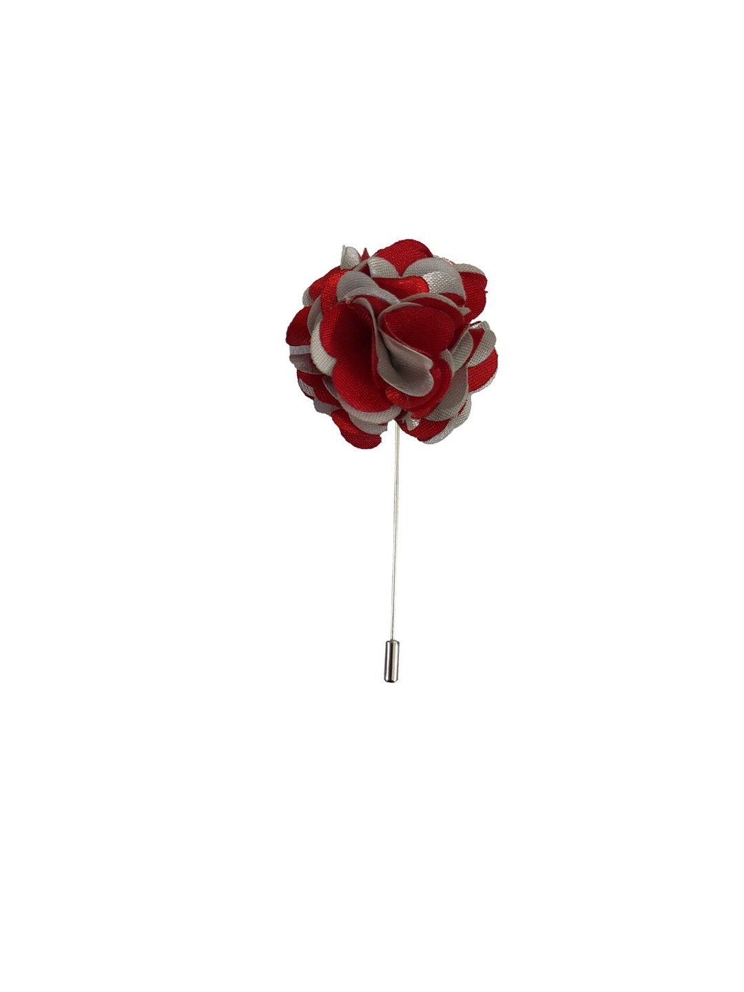 

Blacksmith Men Floral Shape Lapel Pin, Red