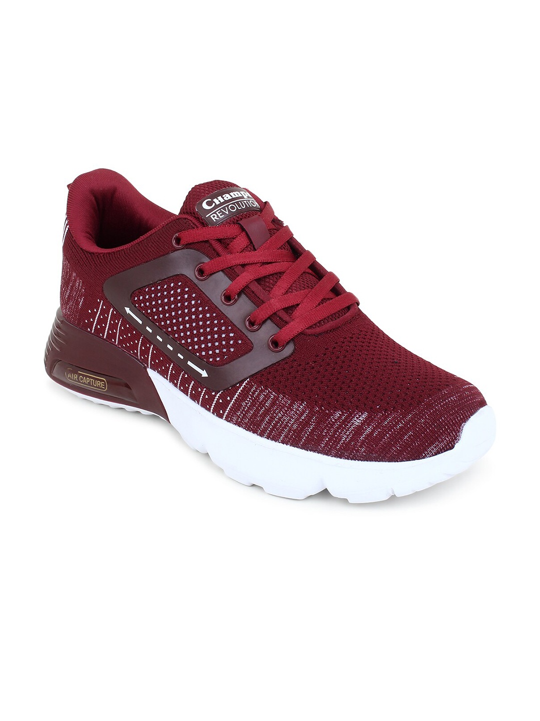

Champs Men Air Plus Technology Non-Marking Running Sports Shoes, Burgundy