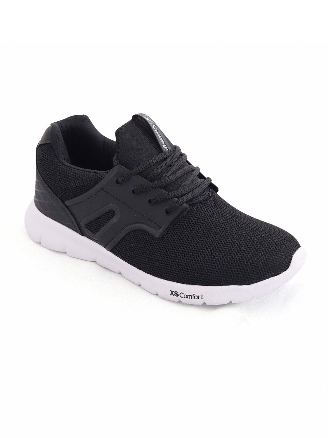 

Champs Men Air Plus Technology Non-Marking Running Sports Shoes, Black