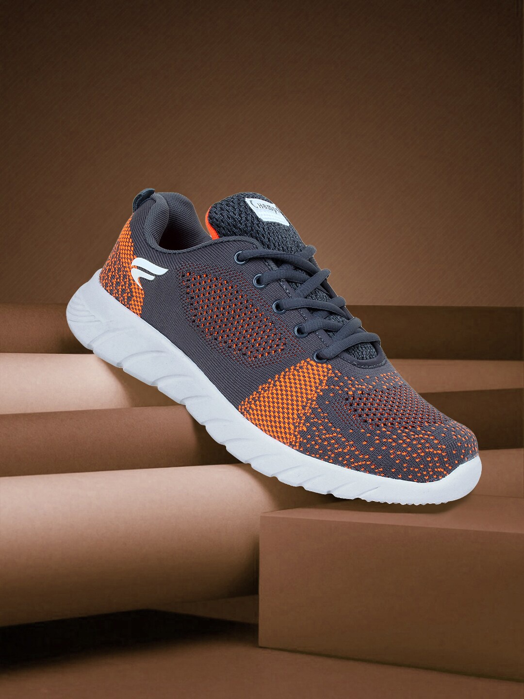 

Champs Men Air Plus Technology Non-Marking Running Sports Shoes, Grey