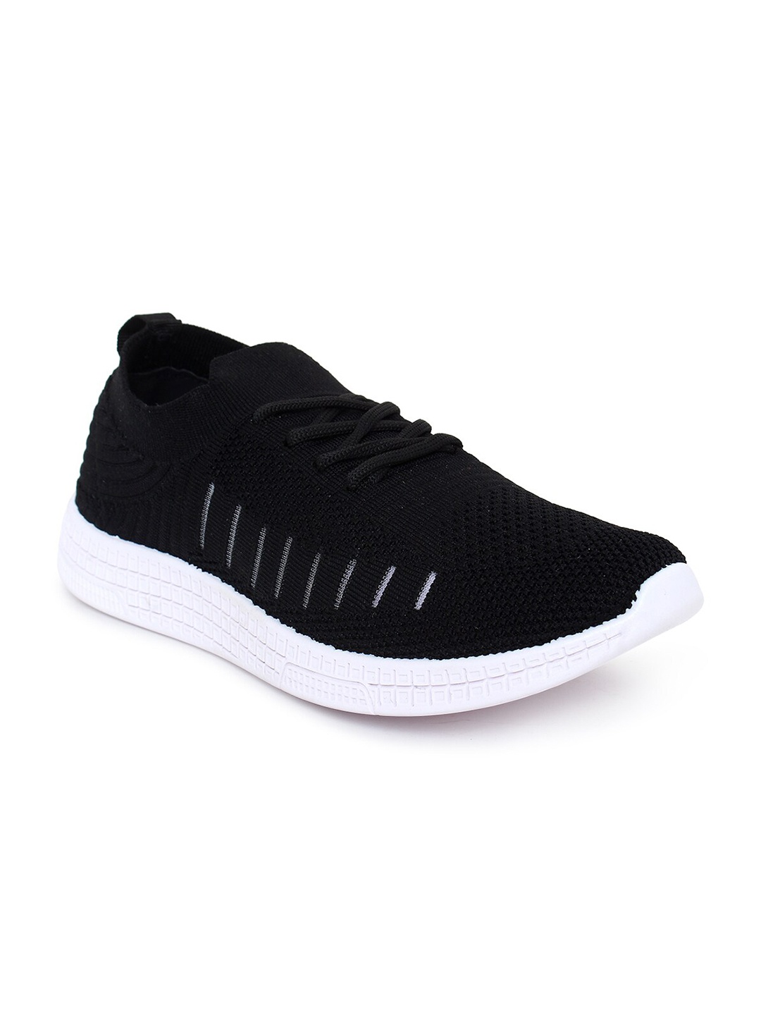 

Champs Men Air Plus Technology Non-Marking Running Sports Shoes, Black