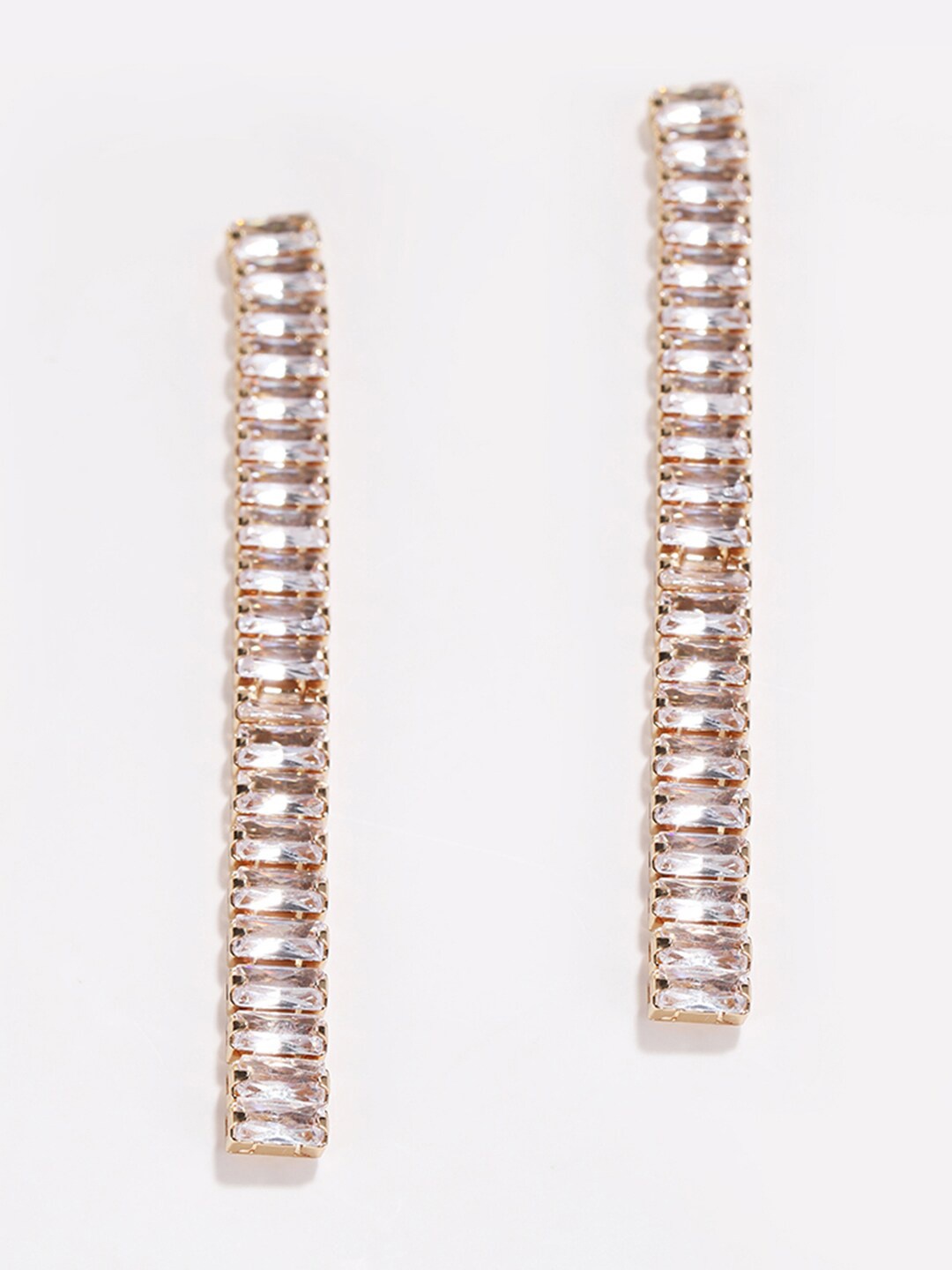 

XPNSV Gold-Plated Contemporary Drop Earrings