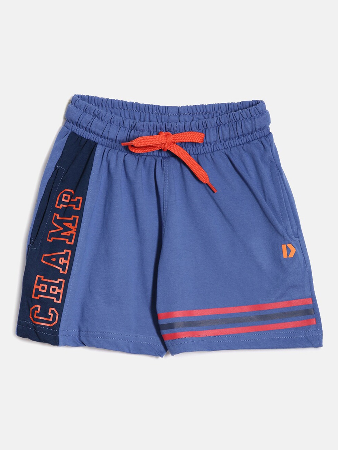 

DIXCY SCOTT Boys Printed Mid-Rise Cotton Shorts, Blue