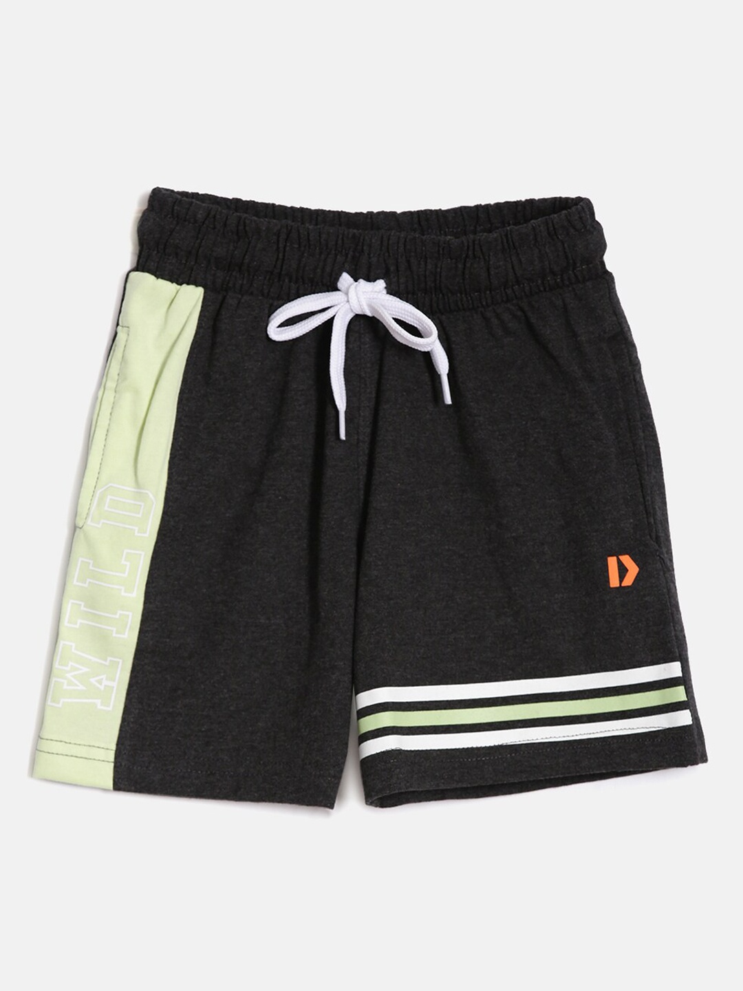 

DIXCY SCOTT Boys Comfort Fit Mid-Rise Cotton Shorts, Grey