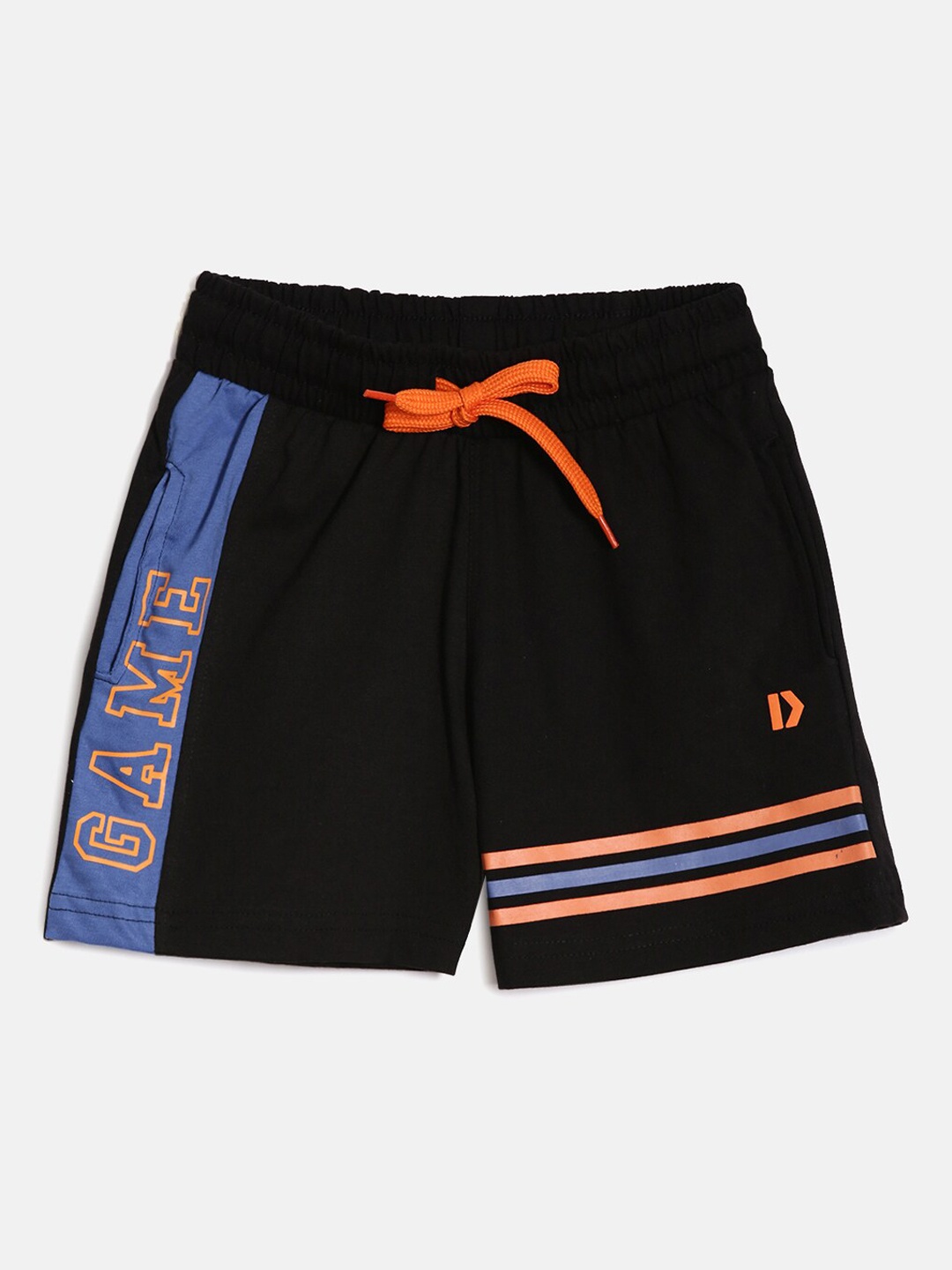 

DIXCY SCOTT Boys Comfort Fit Mid-Rise Cotton Shorts, Black