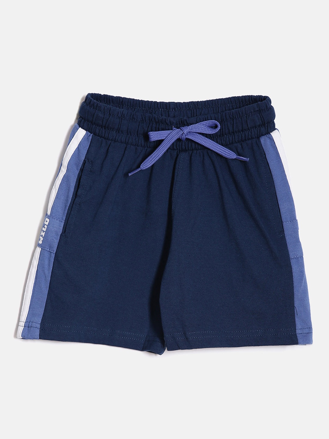 

DIXCY SCOTT Boys Comfort Fit Mid-Rise Cotton Shorts, Blue