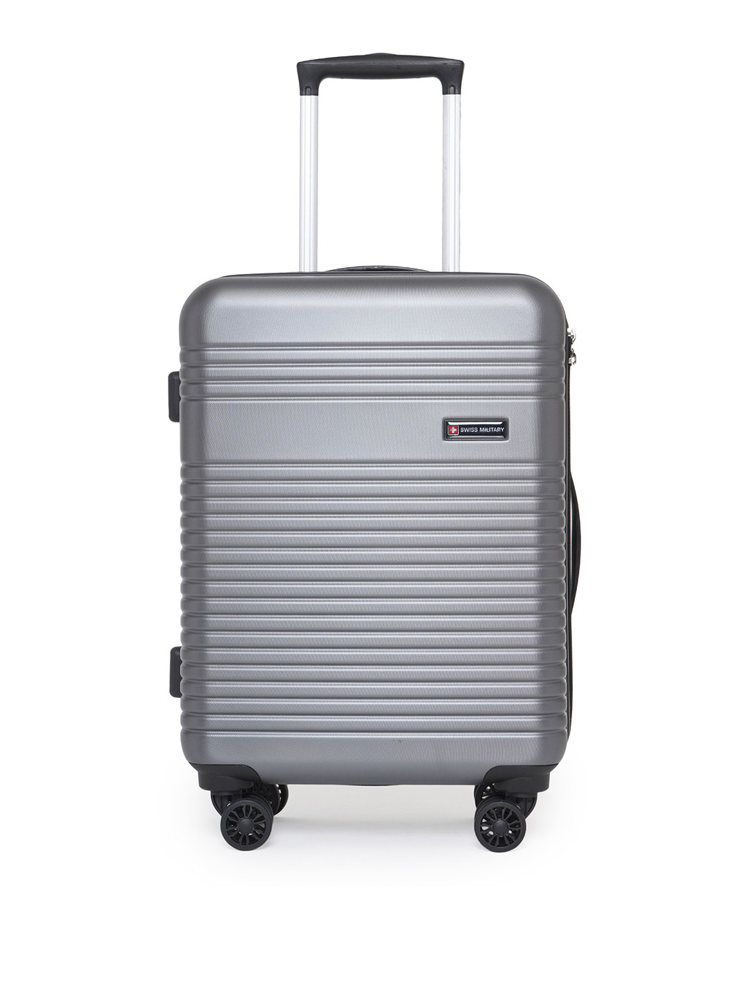 

SWISS MILITARY Textured Hard-Sided Cabin Trolley Bag, Grey