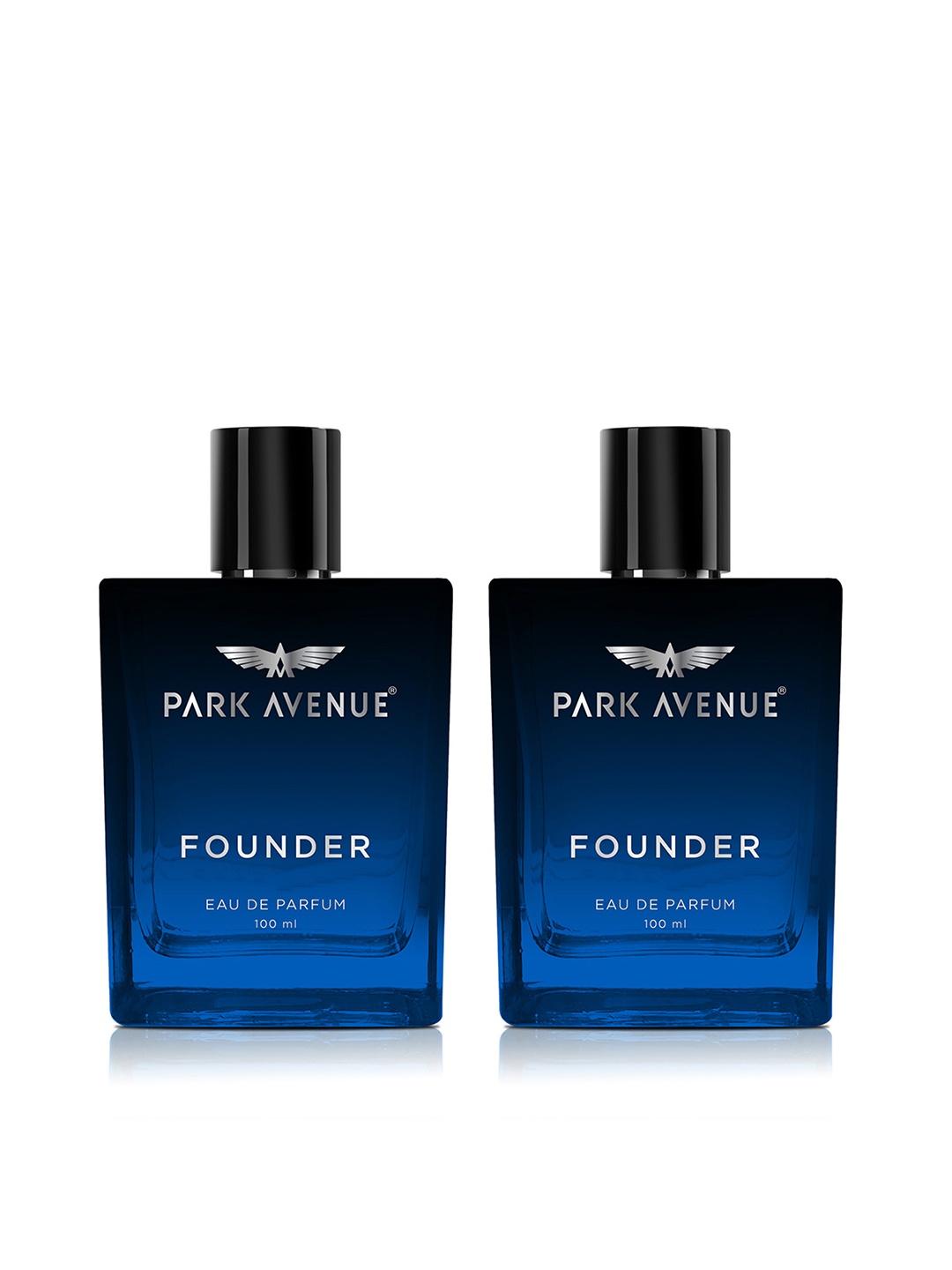 Park Avenue Men Set of 2 Founder Long Lasting Eau De Parfum - 100ml each, Blue