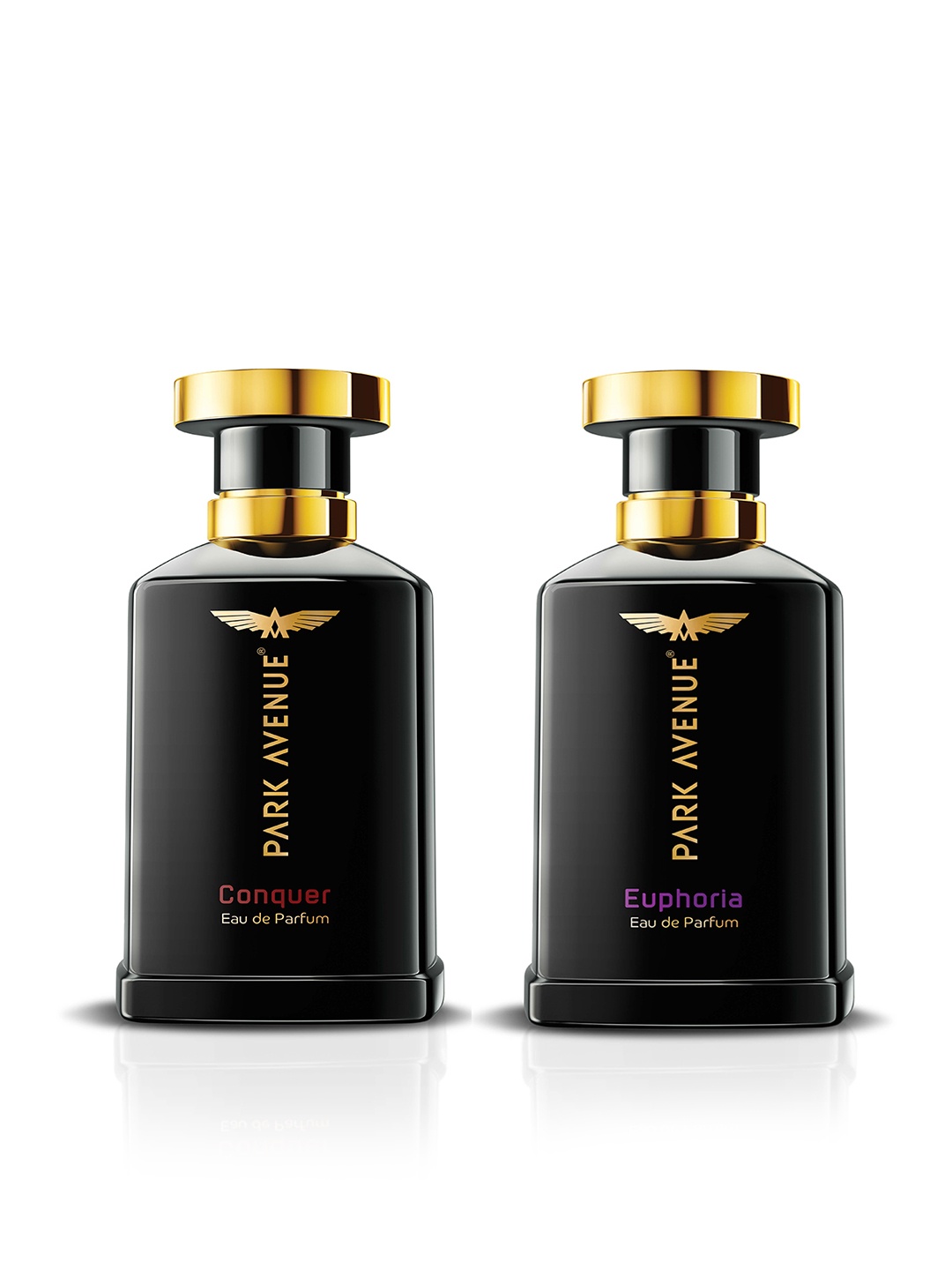 

Park Avenue Men Set of 2 Eau De Parfum 50ml each - Conquer & Euphoria, Black