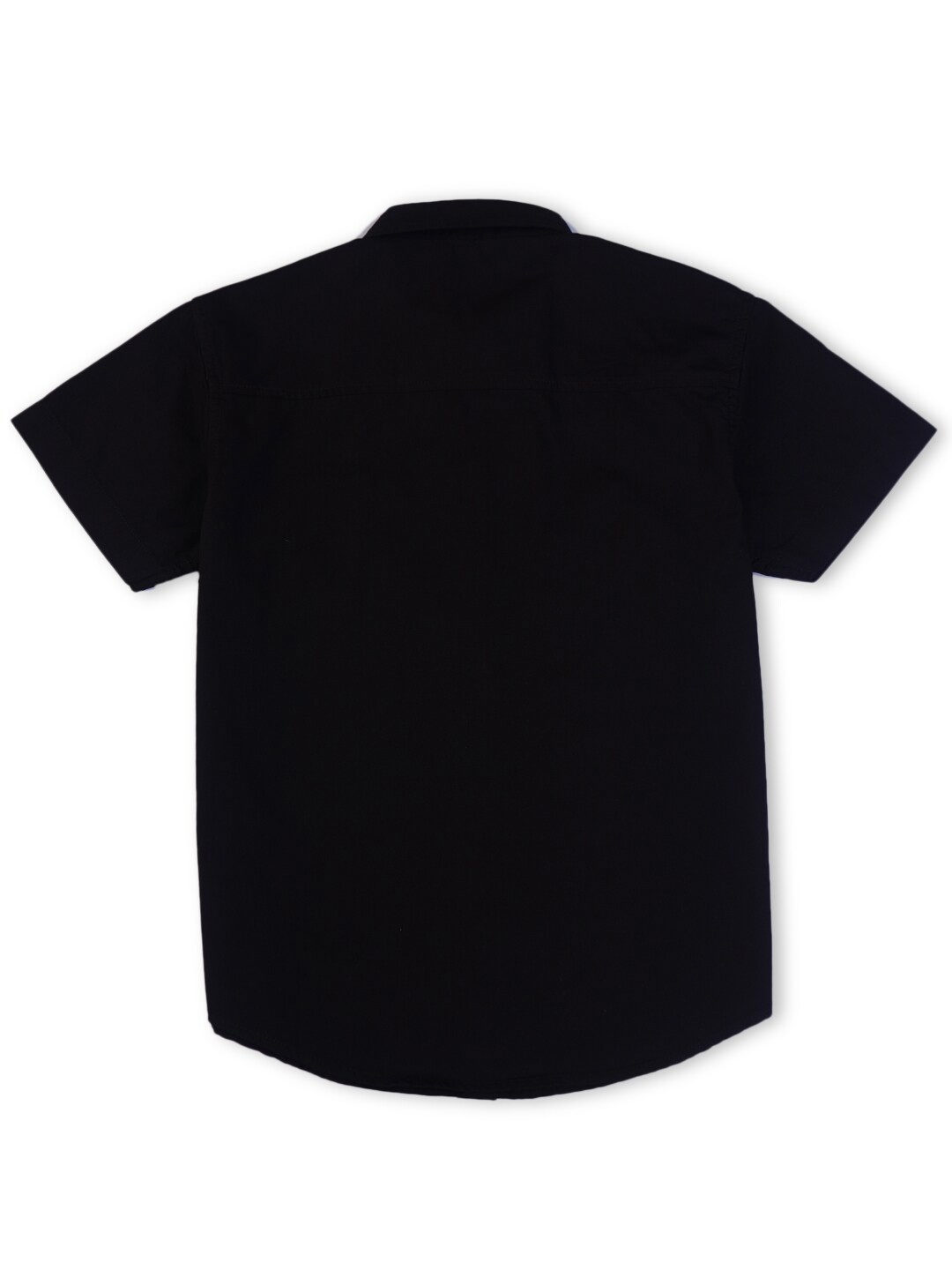 

Gini and Jony Boys Spread Collar Short Sleeves Cotton Casual Shirt, Black