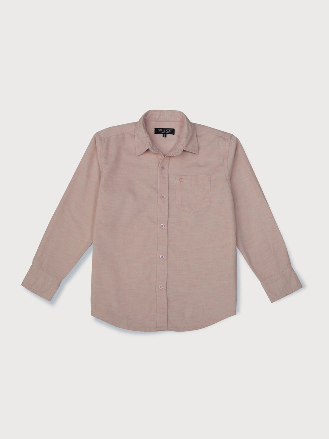 

Gini and Jony Boys Spread Collar Cotton Casual Shirt, Beige