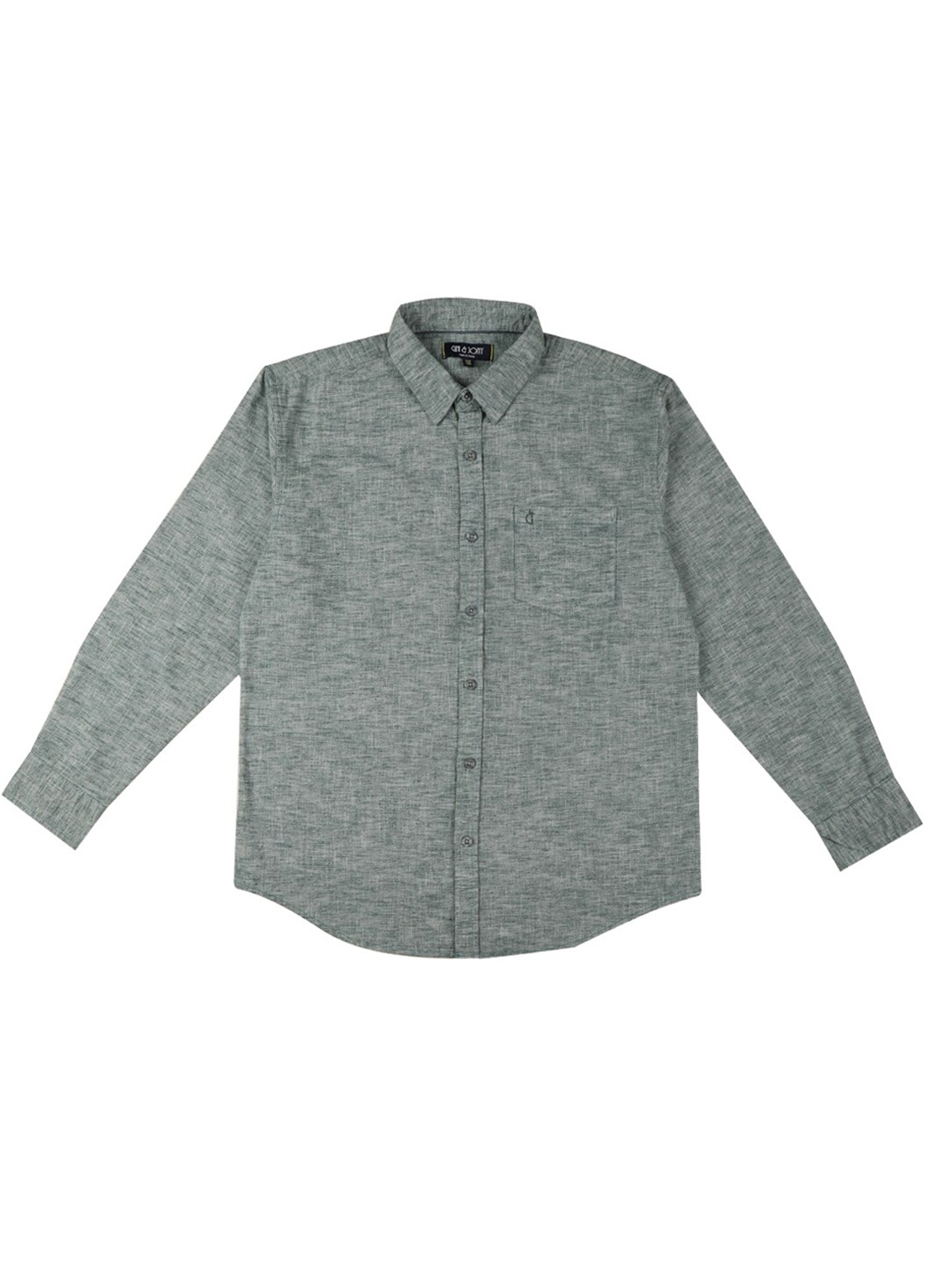 

Gini and Jony Boys Spread Collar Cotton Casual Shirt, Grey