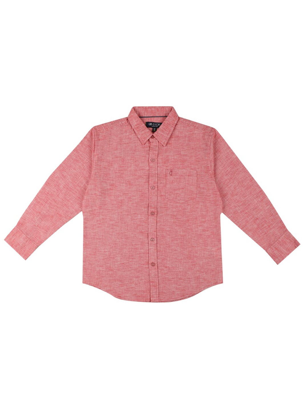 

Gini and Jony Boys Spread Collar Long Sleeves Casual Cotton Shirt, Red