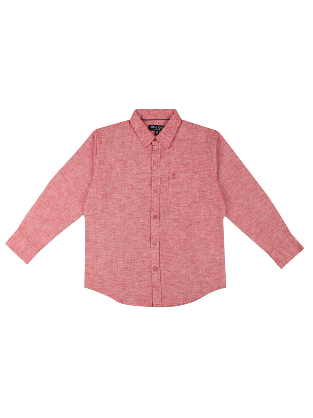 

Gini and Jony Boys Spread Collar Long Sleeves Cotton Casual Shirt, Pink
