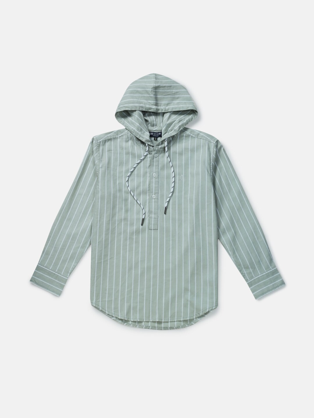 

Gini and Jony Boys Vertical Striped Cotton Casual Shirt, Green