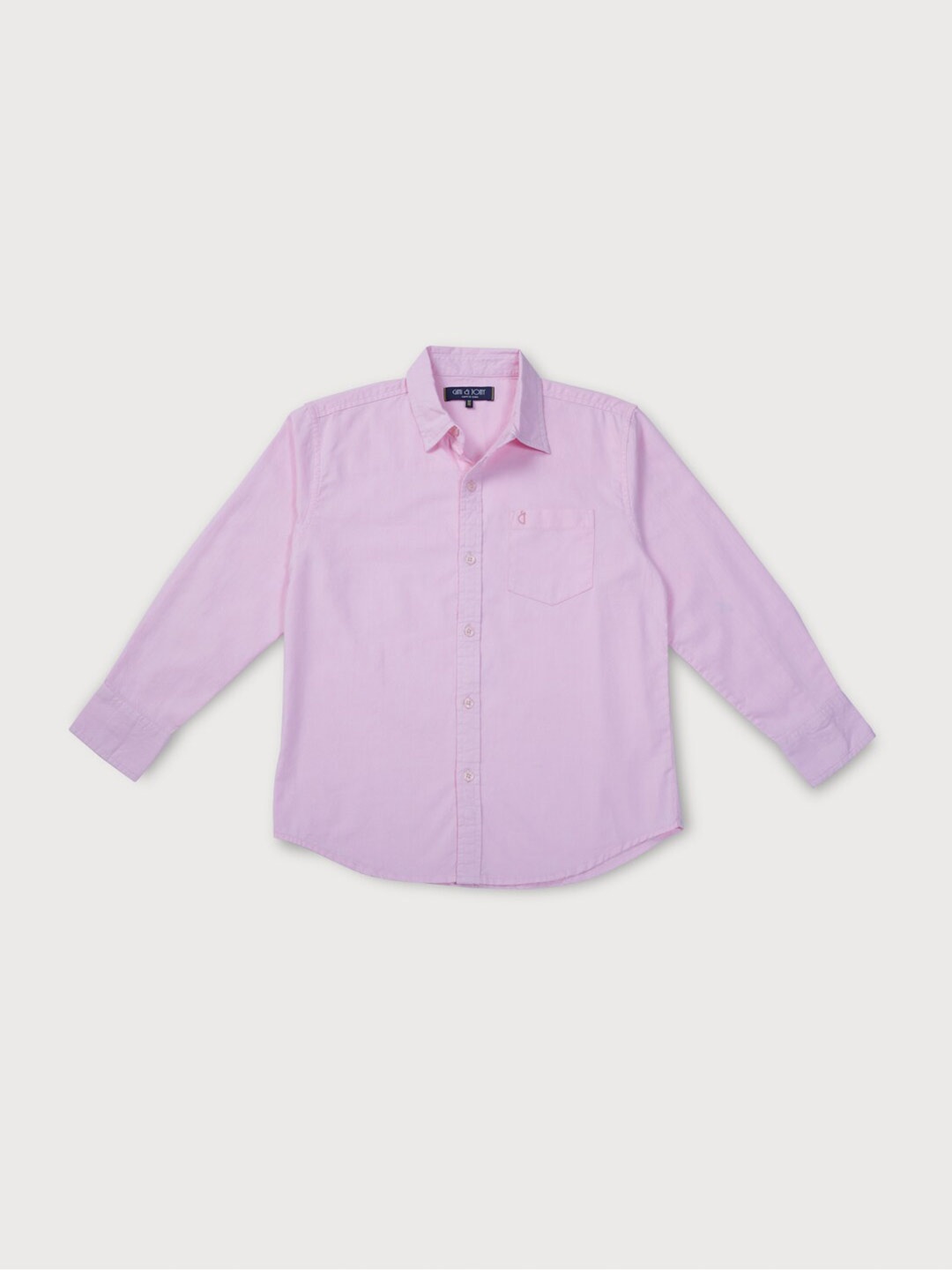 

Gini and Jony Boys Spread Collar Cotton Casual Shirt, Pink