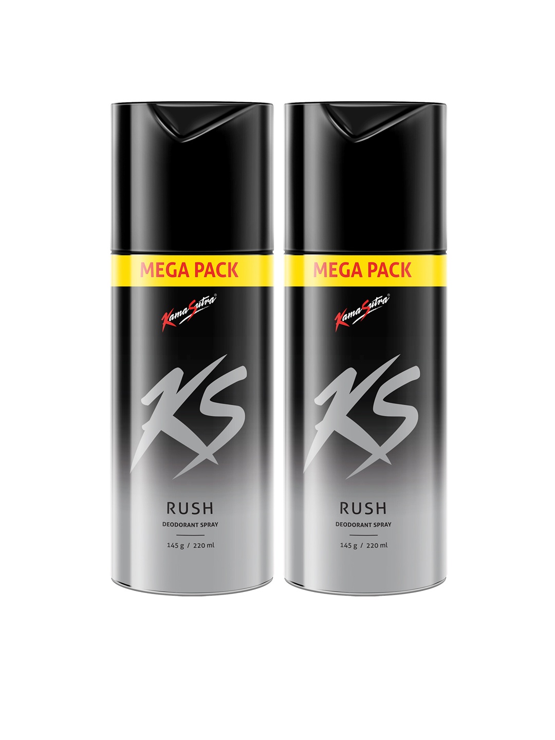 

KamaSutra Men Set of 2 Rush Deodorant Spray - 220 ml each, Black
