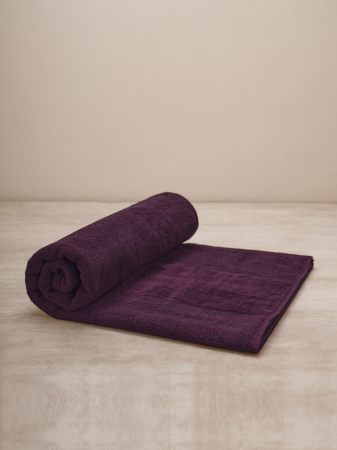 

Pure Home and Living Purple 550 GSM Cotton Bath Towel