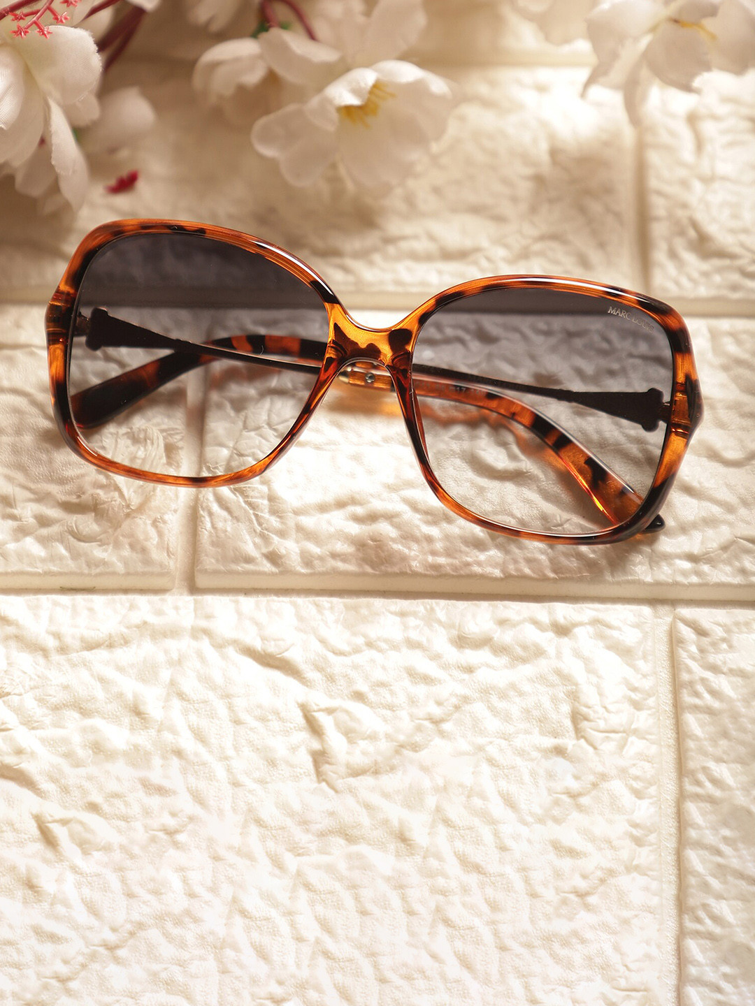 

MARC LOUIS Women UV Protected Lens Full Rim Butterfly Sunglasses ML Z65-011 DEMI-BROWN SG-