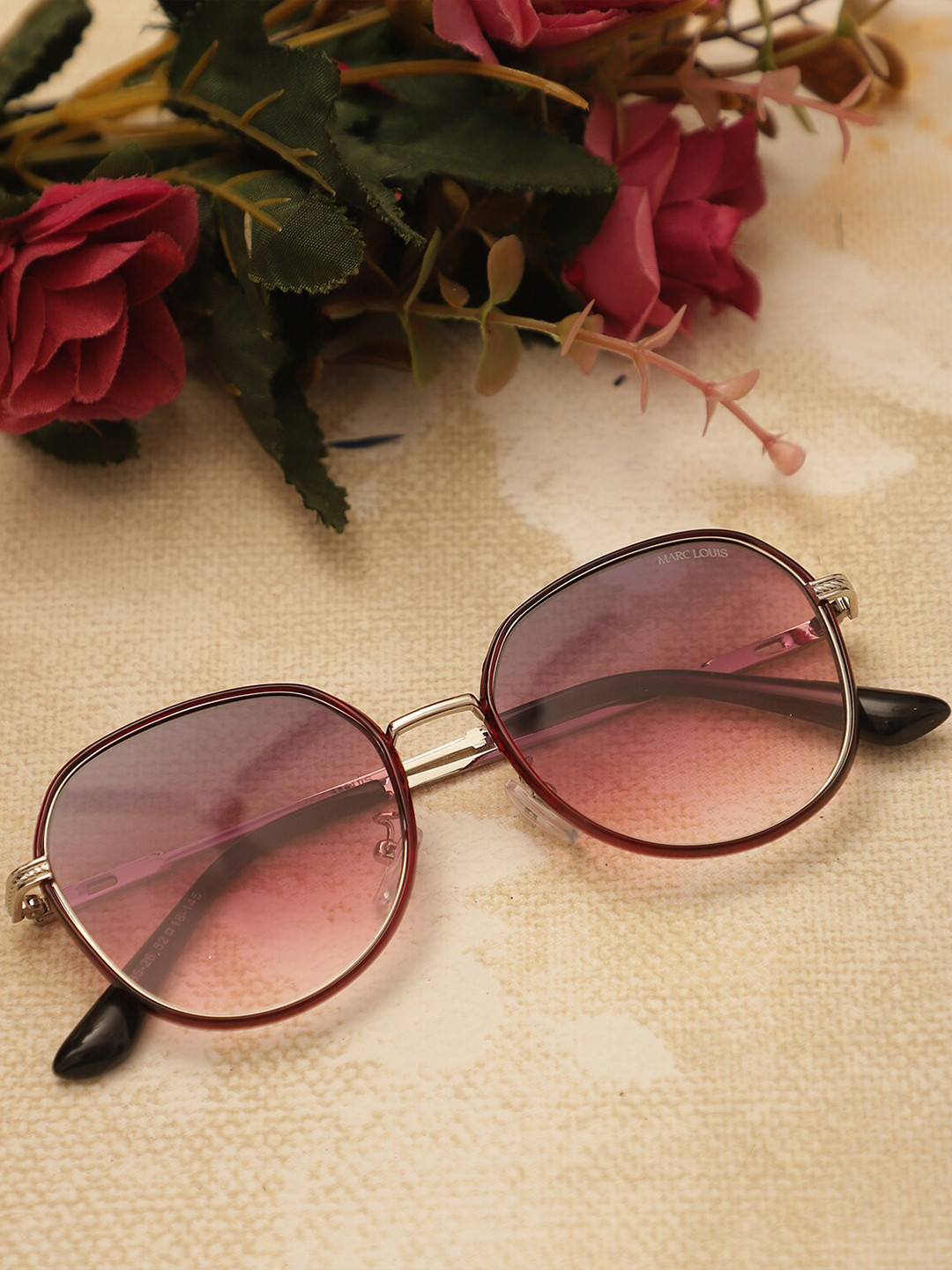 

MARC LOUIS Women Lens & Square Sunglasses With UV Protected Lens ML B85-26 SILVER PINK SG