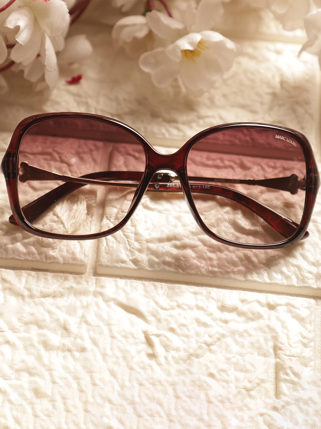 

MARC LOUIS Women Lens & Square Sunglasses with UV Protected Lens ML Z65-011 BROWN SG