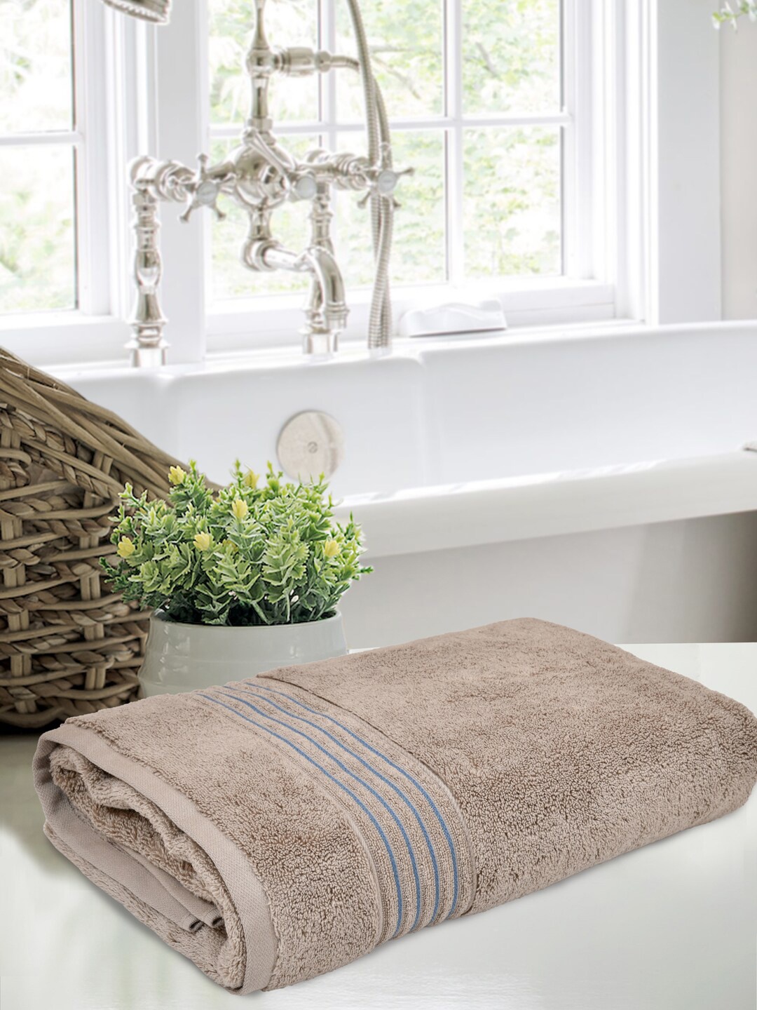 

Home Fresh Luxuria Brown 450 GSM Pure Cotton Bath Towel
