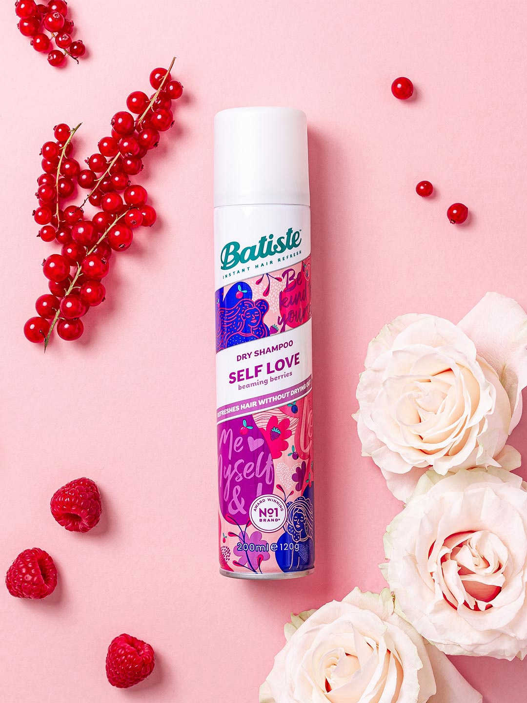 

Batiste Self Love Beaming Berries Instant Hair Refresh Dry Shampoo - 200ml, Blue