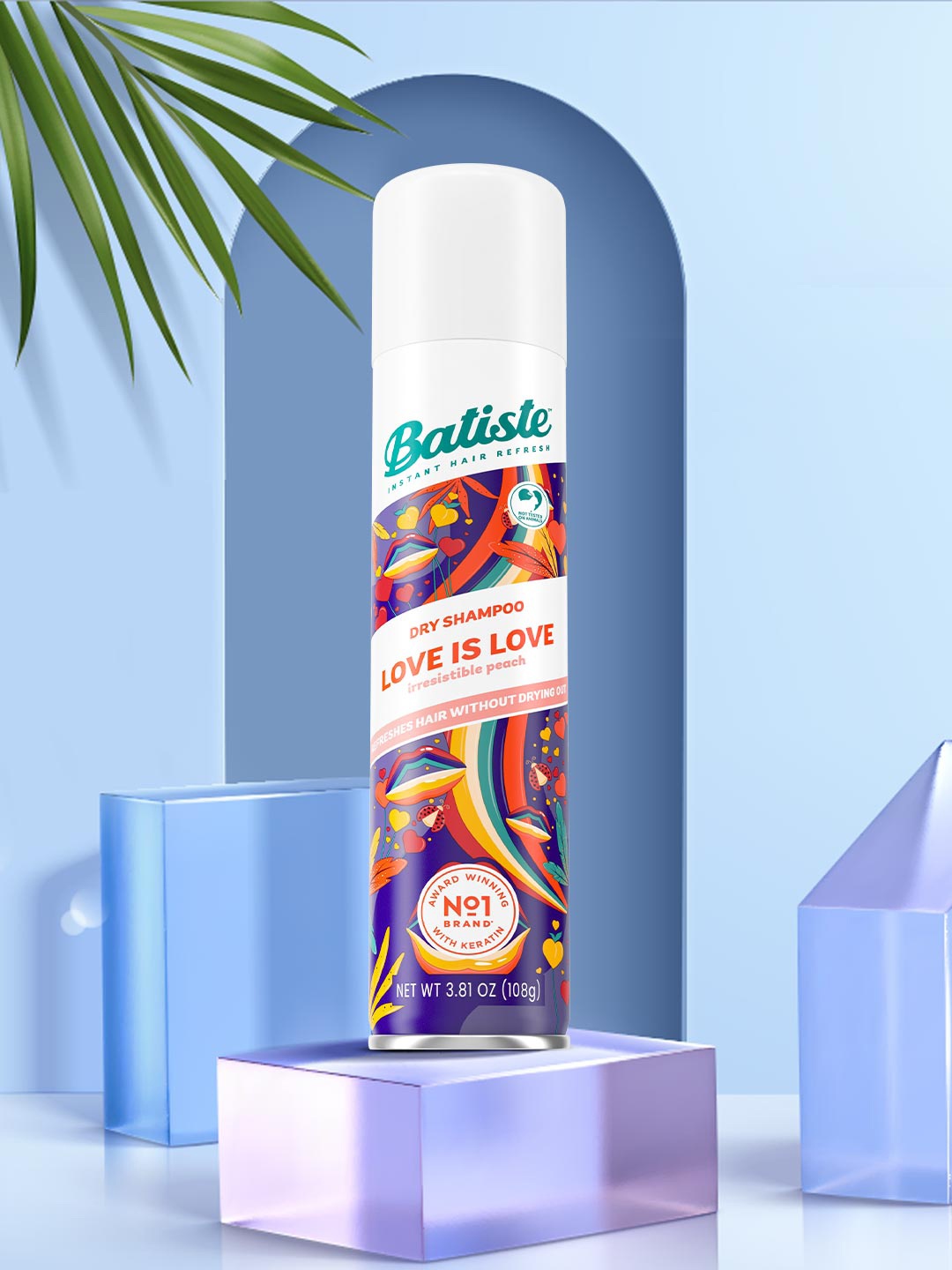 

Batiste Love is Love Irresistible Peach Instant Hair Refresh Dry Shampoo - 200ml, Purple