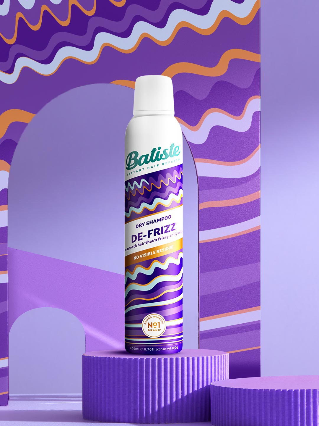 

Batiste De-Frizz Smoothing Coconut Instant Hair Refresh Dry Shampoo - 200ml, Purple