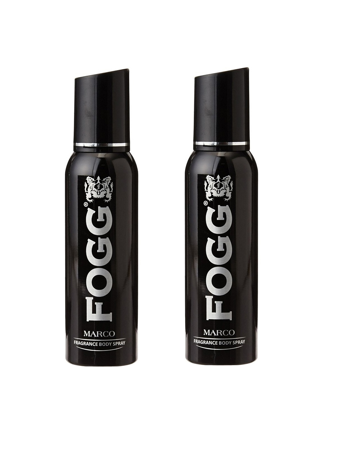 

Fogg Men Set of 2 Marco Fragrance Body Spray - 150ml each, Black