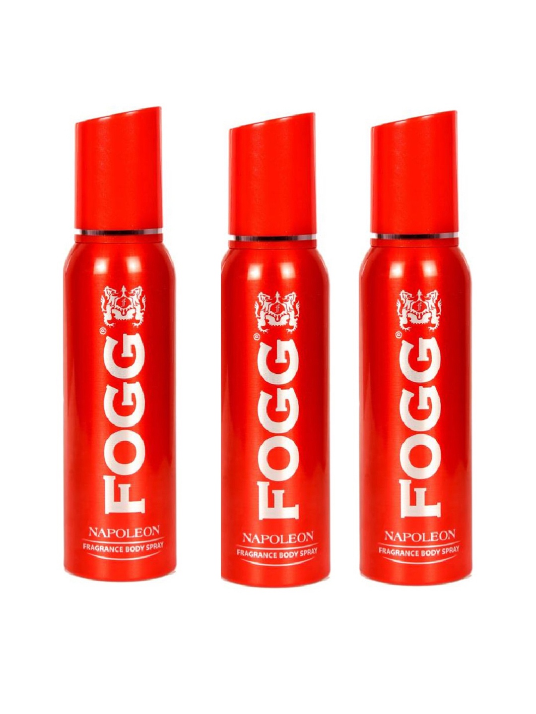 

Fogg Men Set of 3 Napoleon Fragrance Body Spray - 150ml each, Red