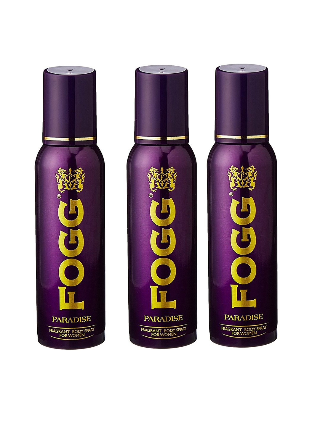 

Fogg Women Set of 3 Paradise Fragrance Body Spray - 150ml each, Purple
