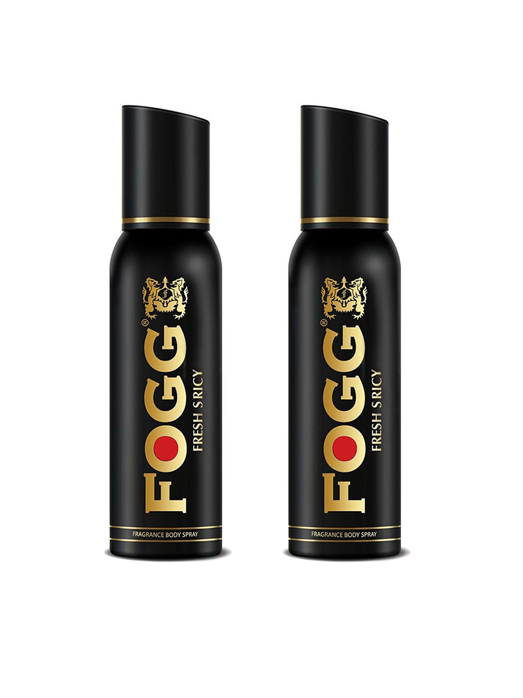 

Fogg Men Set of 2 Fresh Spicy Fragrance Body Spray - 120 ml each, Black
