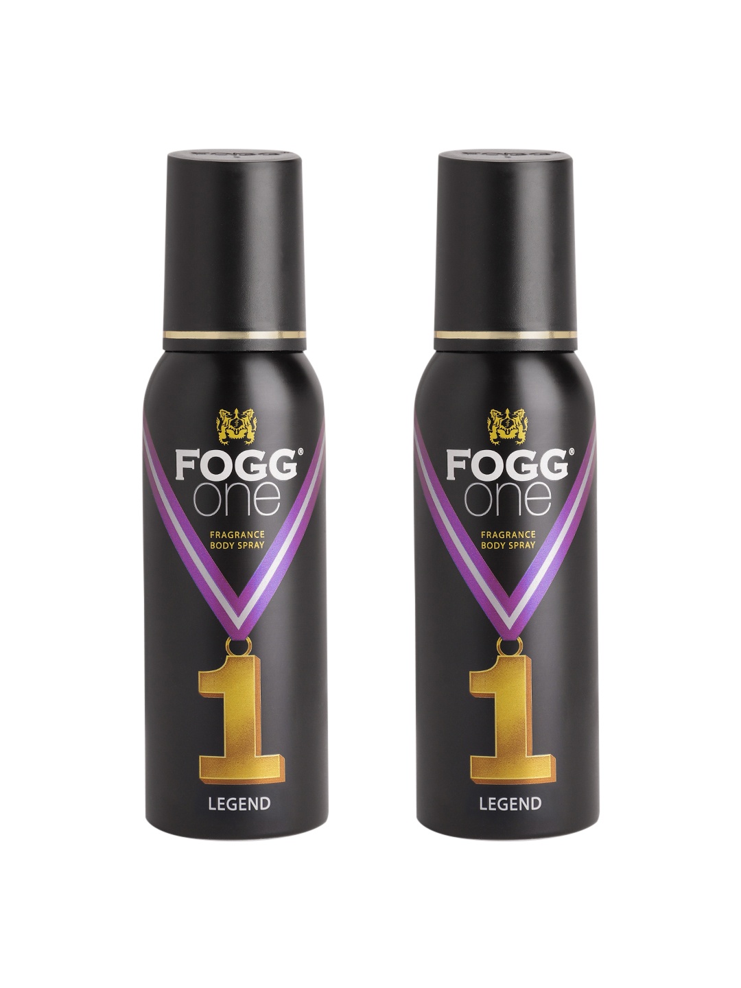 

Fogg Men Set of 2 One Legend Deodorant Body Spray - 120 ml each, Black