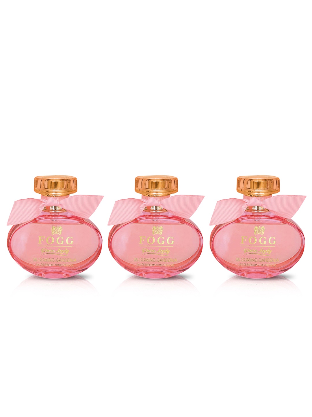 

Fogg Women Set Of 3 Pure Lady Blooming Gardenia Eau De Parfum - 50ml Each, Pink