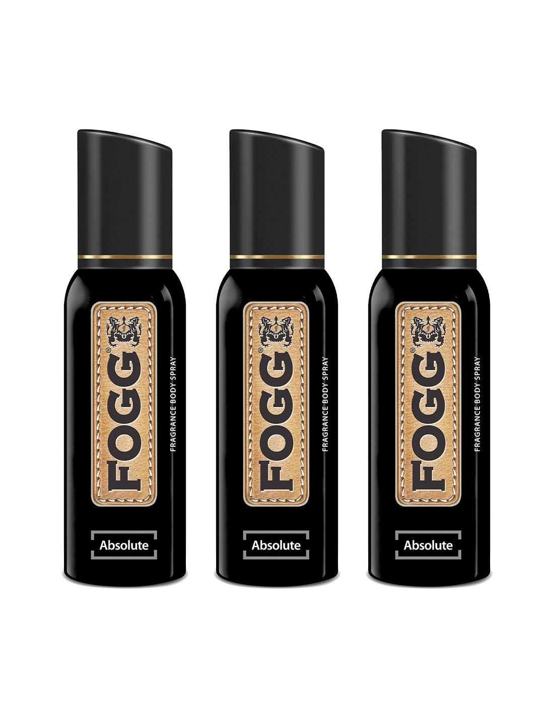 

Fogg Fantastic Men Set Of 3 Long-Lasting Absolute Fragrance Body Spray - 150ml Each, Black
