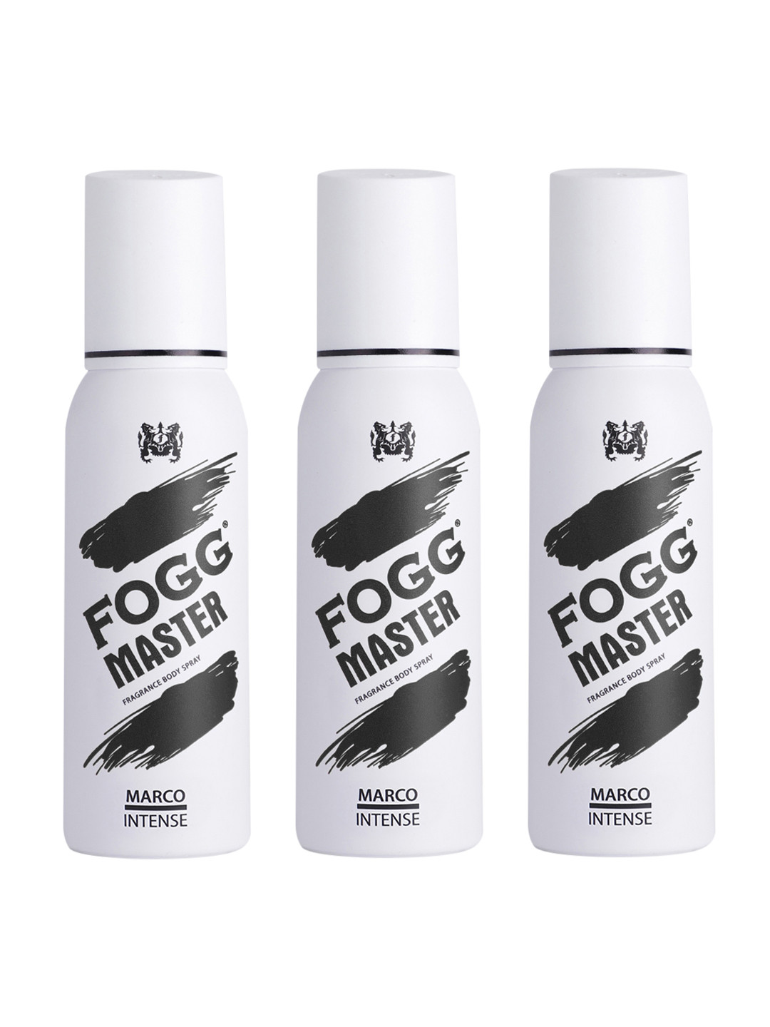 

Fogg Master Men Set Of 3 Marco Intense Fragrance Deodorant Spray - 120ml Each, White