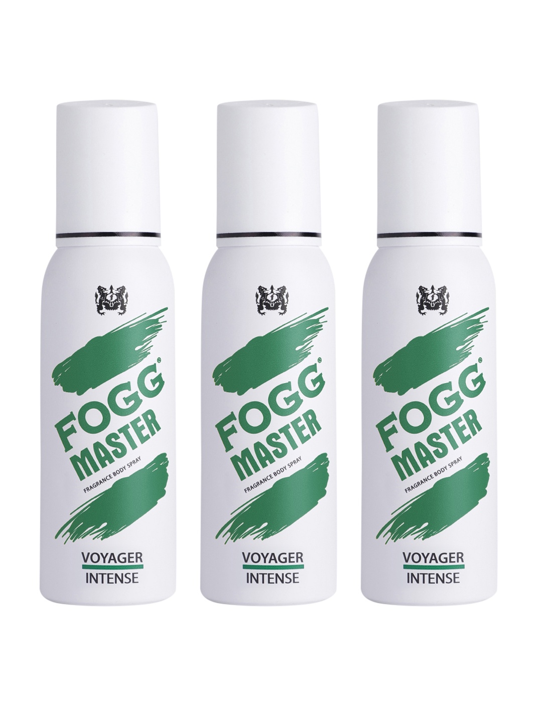 

Fogg Master Men Set of 3 Intense Voyager Deodorant - 120 ml Each, White